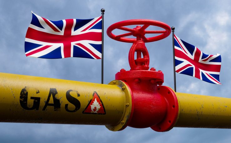 Image of a gas pipe with a map of the United Kingdom - gas engineer carreer